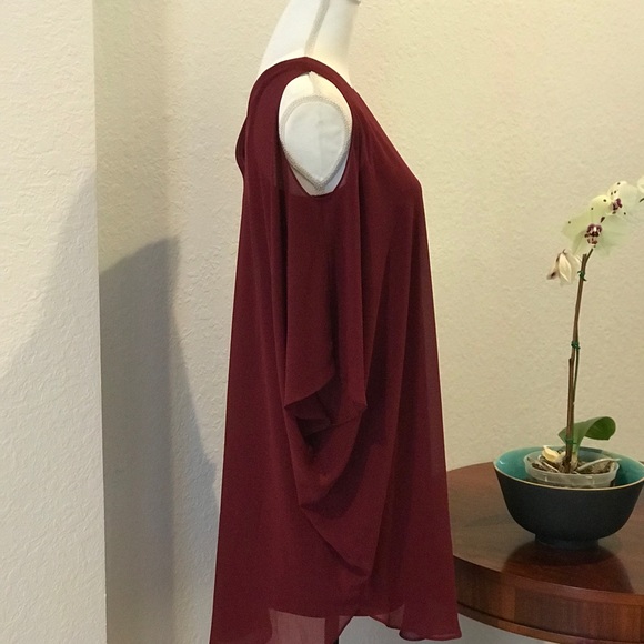 🔥🔥Halston Chiffon Angel Overlay - Picture 3 of 7